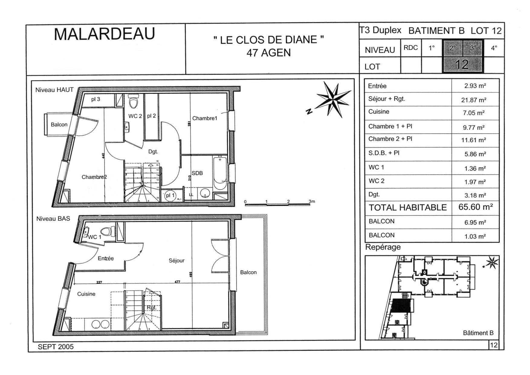 Plan du duplex
